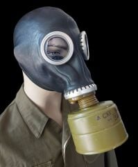 Rus GP-5 Siyah Renk Gaz Maskesi+40mm. Gost Filitre