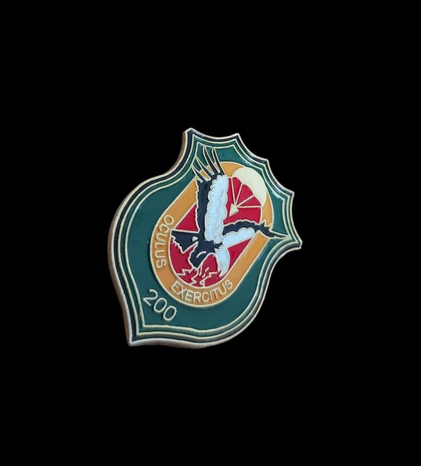 2.5x3.5 cm. Almanya Kara Kuvvetleri Derin Keşif ve Operasyon Birimi (FSLK 200) Birliğine Ait  Metal Brove/Rozet