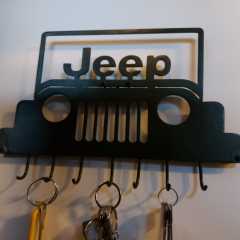 Metal Jeep Motifli Anahtarlık