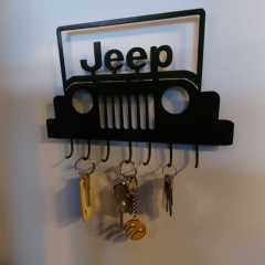 Metal Jeep Motifli Anahtarlık