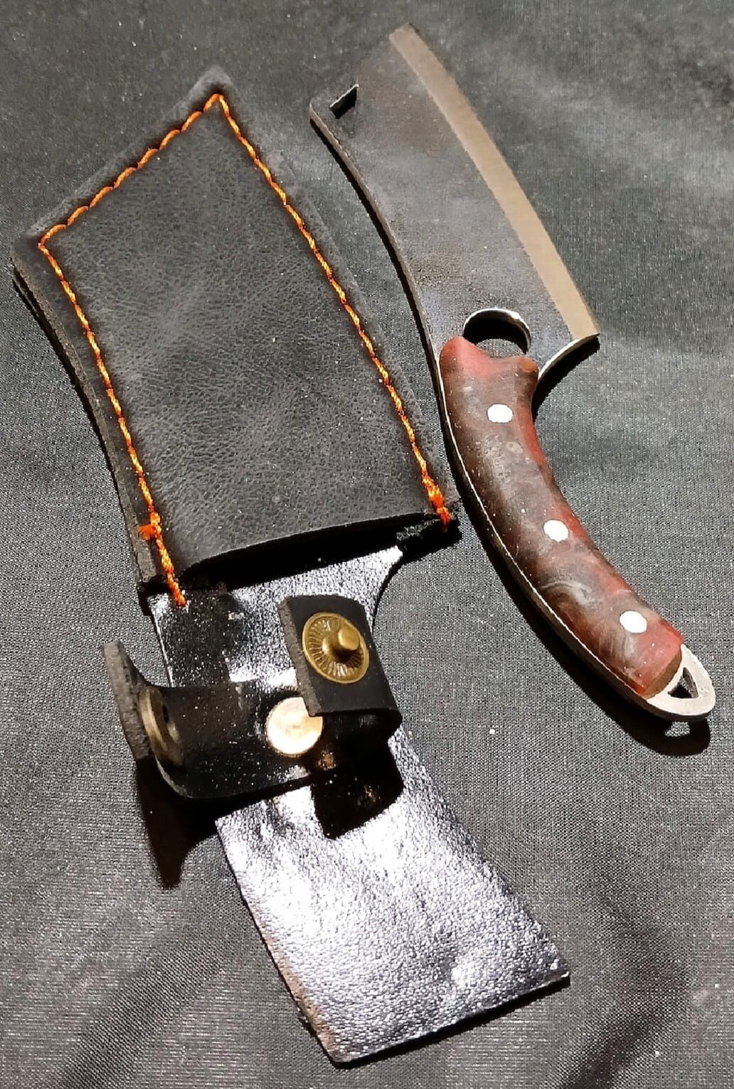 Bushcraft Mini Satır El Yapımı Epoksi Sap (Kılıflı)