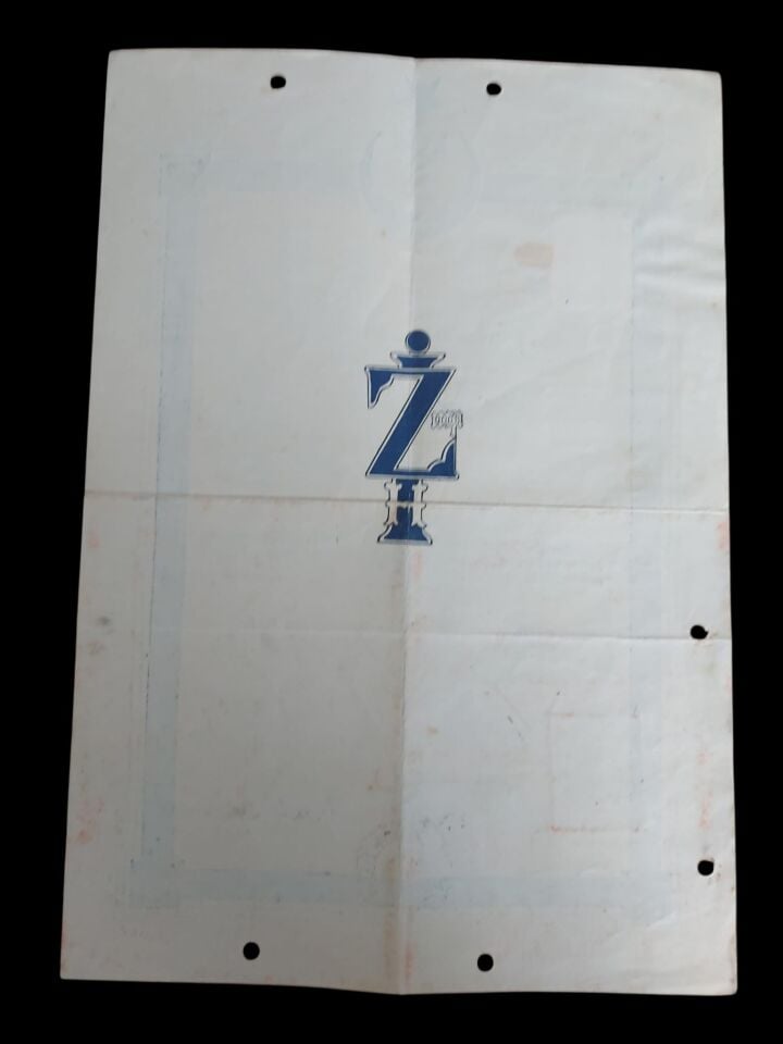 23x33 cm. Halıcıoğlu İhtiyat Zabit Mektebi Diploması 1933