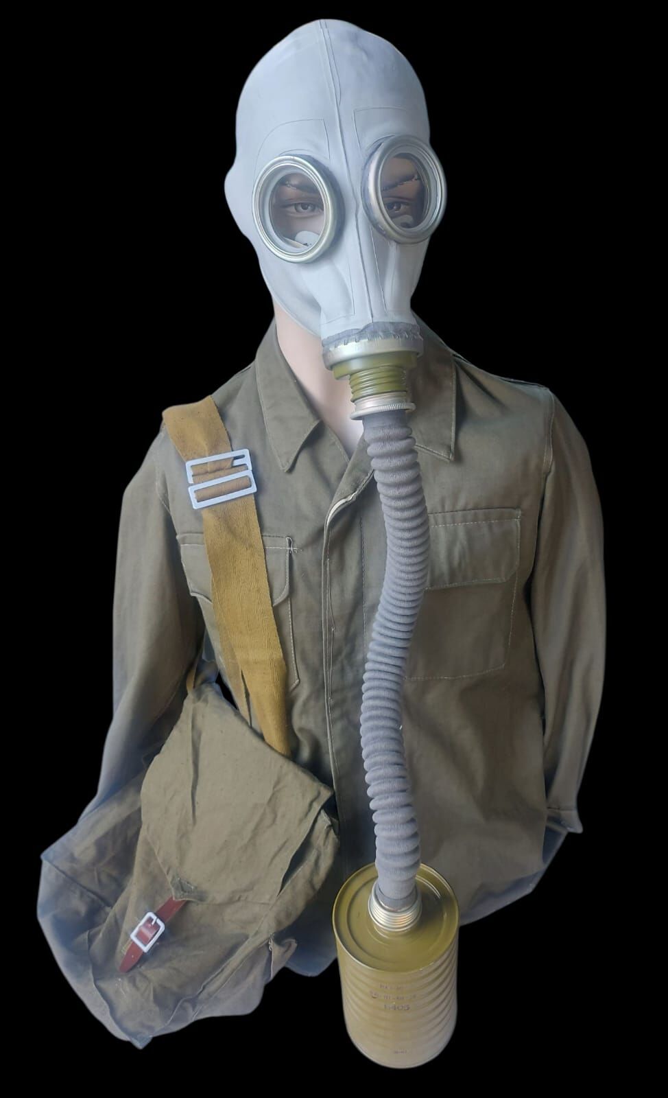 Rus GP-5 Gaz Maskesi Hortumlu+eo16 (Konserve ) Filitre +Çanta (Sıfır Ürün)