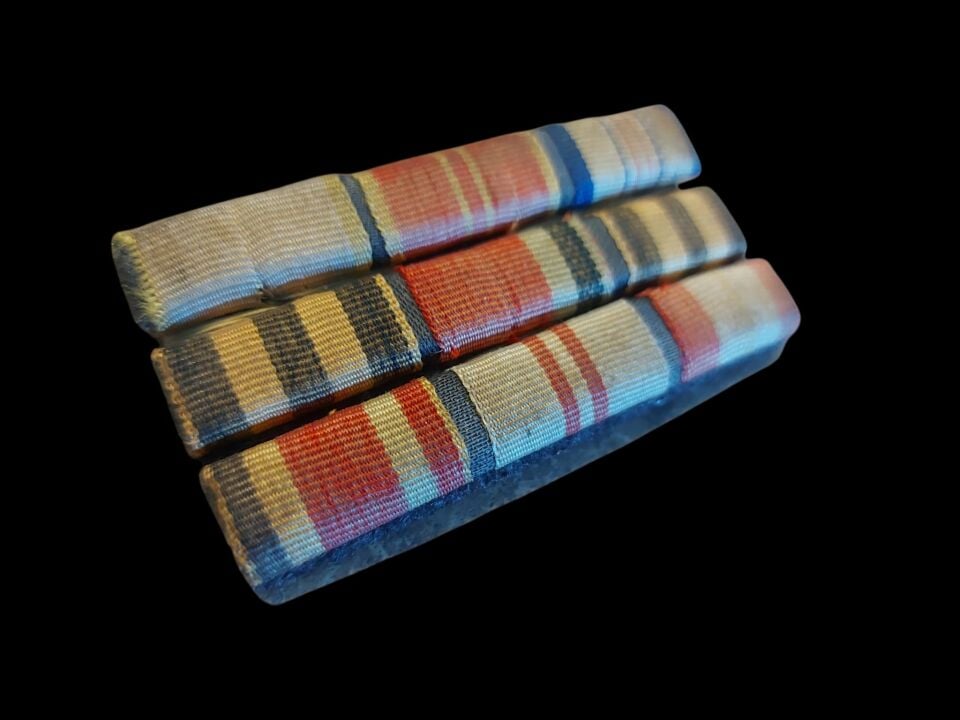 8x4 cm. Ww2 Dönemi Alman (Wehrmacht) Subay Madalya Barı (Orjinal Ürün)