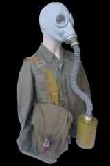 Rus GP-5 Gaz Maskesi Hortumlu+eo16 (Konserve ) Filitre +Çanta (Sıfır Ürün)