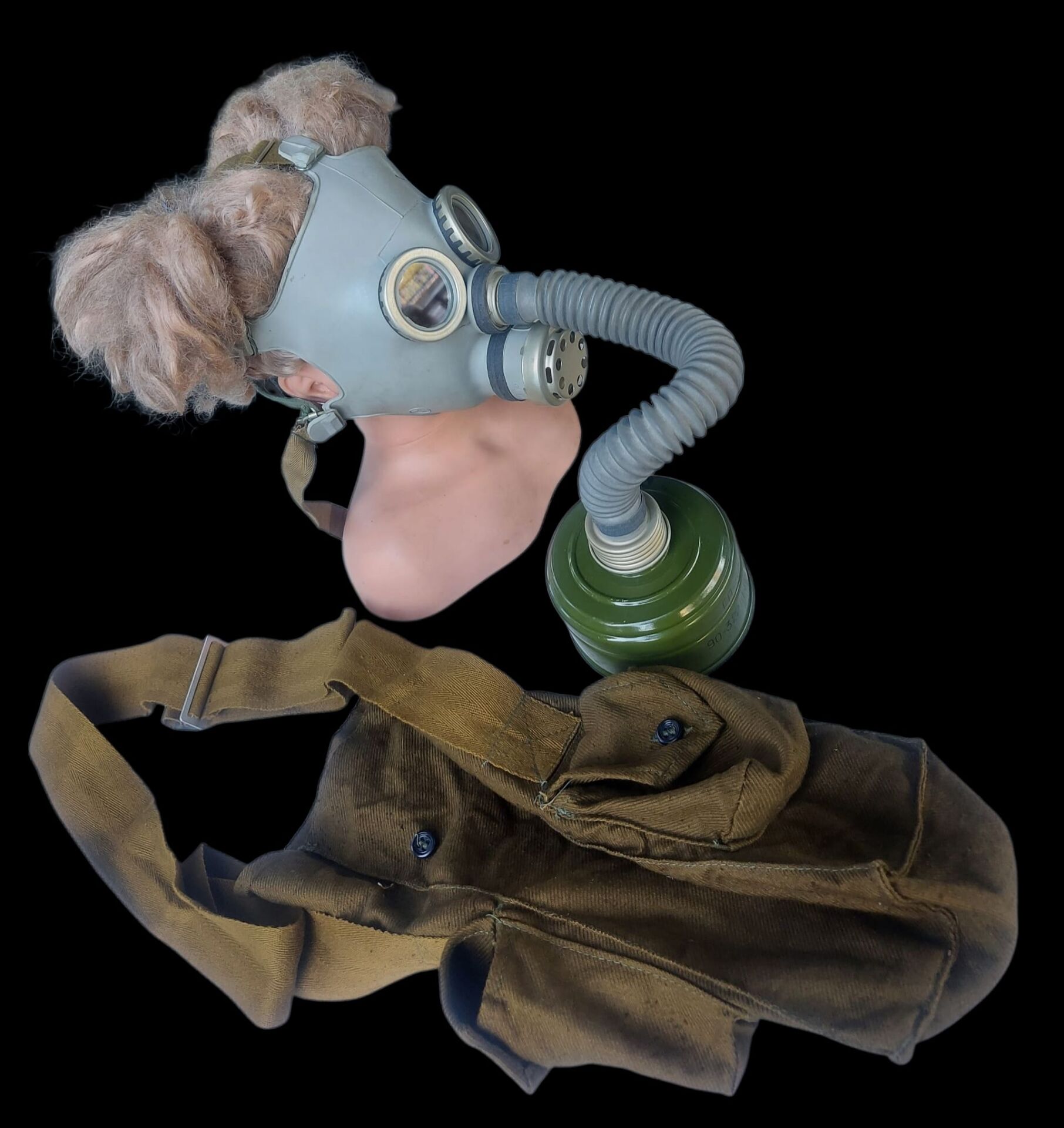 Rus PDF-7 (DP-6) Çocuk Gaz Maskesi +Sıfır Gost Filitre+Orjinal Çantası İle