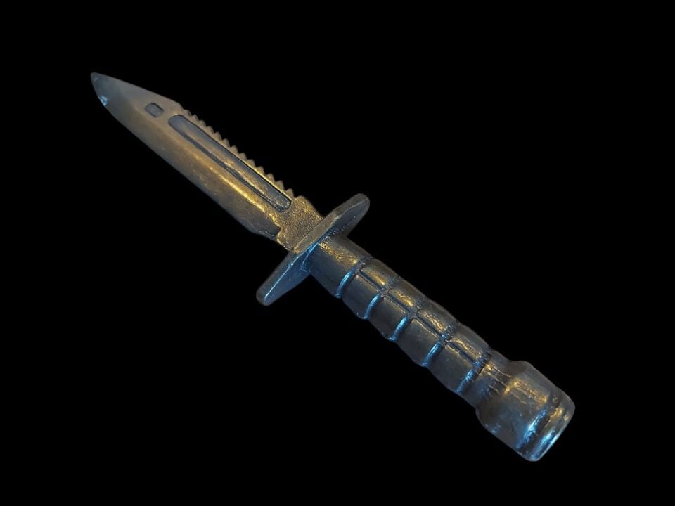 15 cm. M9 Komando  Bıçağı Formunda Pirinç Döküm Masa Üstü Dekor