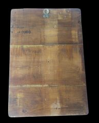 22x32x2 cm. Doğal Ahşap Üzerinde Dekoratif Metal Levha (Askı Aparatlı)