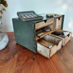 Metal Mühimmat Kutusu İçinde Çekmeceli Organizer Model-2