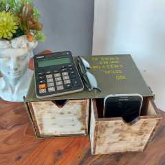 Metal Mühimmat Kutusu İçinde Çekmeceli Organizer Model-3