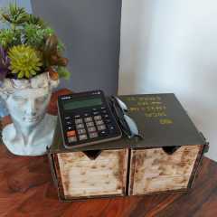 Metal Mühimmat Kutusu İçinde Çekmeceli Organizer Model-3