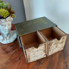 Metal Mühimmat Kutusu İçinde Çekmeceli Organizer Model-3