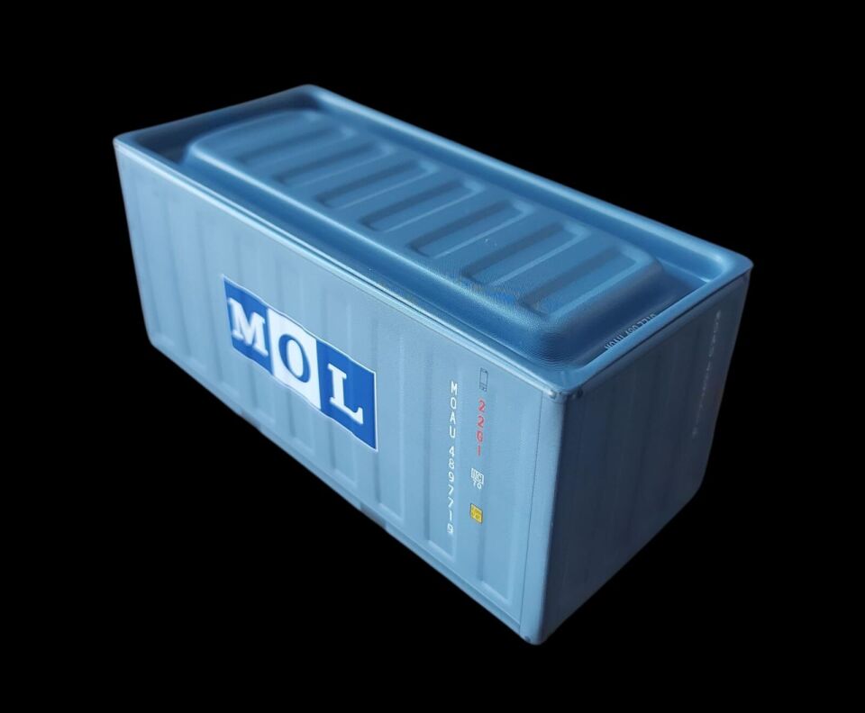11.5x5x5.5 cm. MOL Konteyner Formunda Metal Organizer Modeli