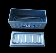 11.5x5x5.5 cm. MOL Konteyner Formunda Metal Organizer Modeli