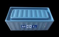 11.5x5x5.5 cm. MOL Konteyner Formunda Metal Organizer Modeli