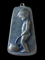 5x10 cm.Metal  Malzeme WC Erkek-Kadın İşaretleri (Askı Delikli)