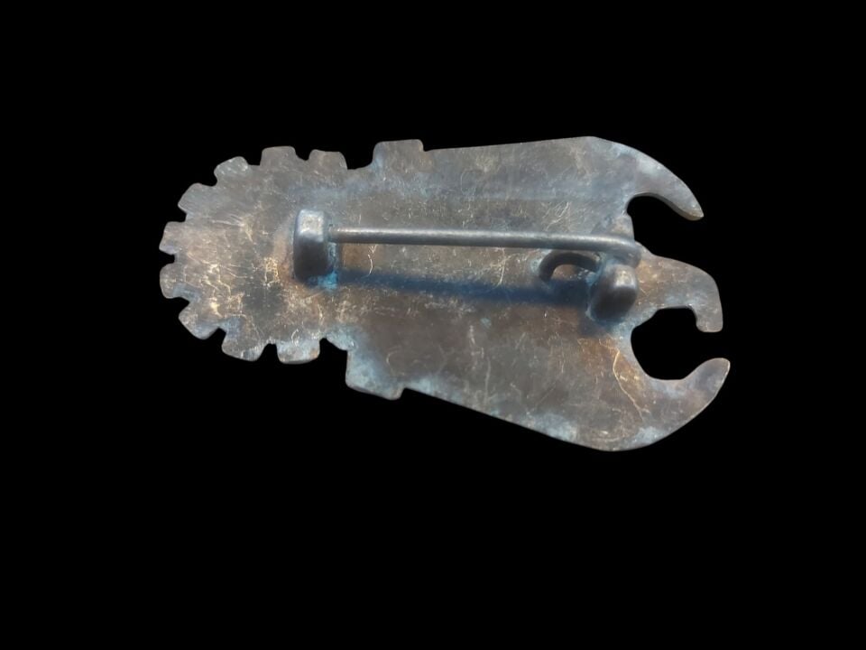 6.5x4 cm. Ww2 Dönemi Alman Todt Teşkilatı Metal Brove