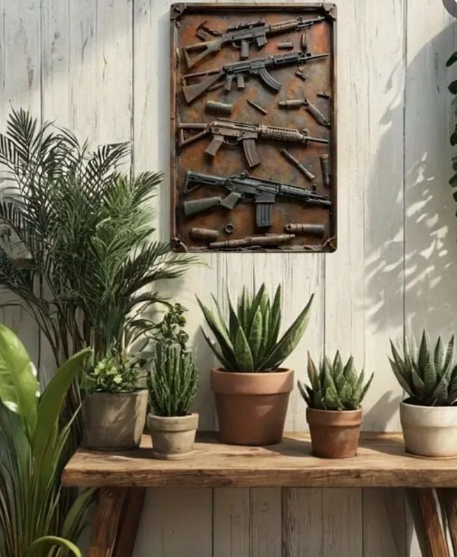 30x20 cm. Retro Metal Levha