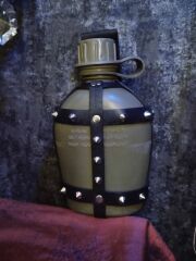 Dekoratif Deri Kılıflı Matara Modeli