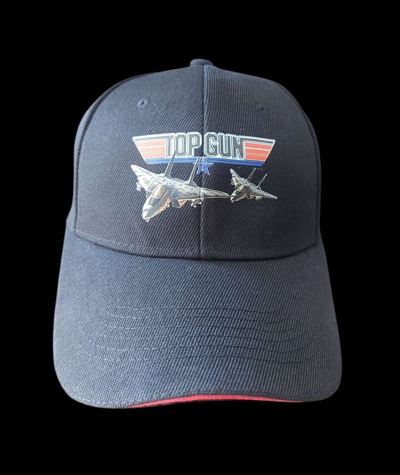 Top Gun Siyah Renk Şapka Unisex (Ayarlanabilir) Sıfır Ürün