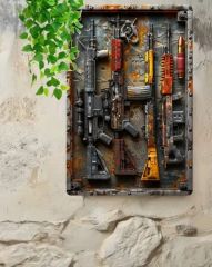 30x20 cm. Dekoratif Metal Levha