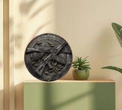 20 cm  Çap Dekoratif Metal Levha