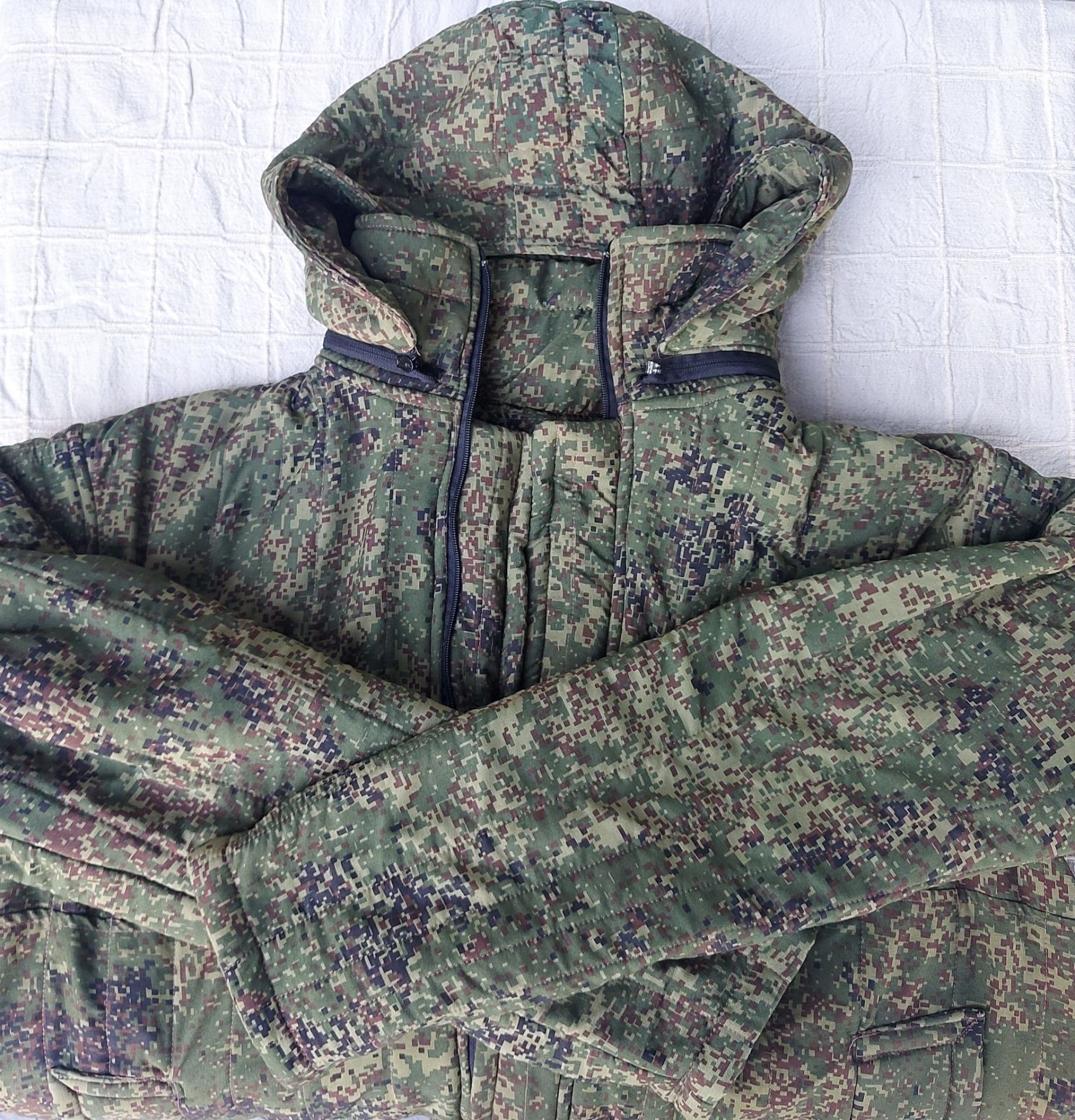 2014 Model Rus Deniz Piyade Kapşonlu Parka Unisex (L Beden)