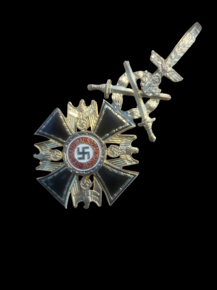 5x10 cm. 3.Reich Dönemi (N. Almanyası) En Yüksek ve En Nadir Nişanlarından Biri Olan Alman Nişanı (Deutscher Orden)