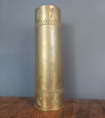 1941 Mevzi El İşi 40x13 cm Pirinç Kovan