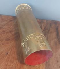 1941 Mevzi El İşi 40x13 cm Pirinç Kovan