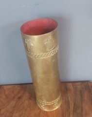 1941 Mevzi El İşi 40x13 cm Pirinç Kovan