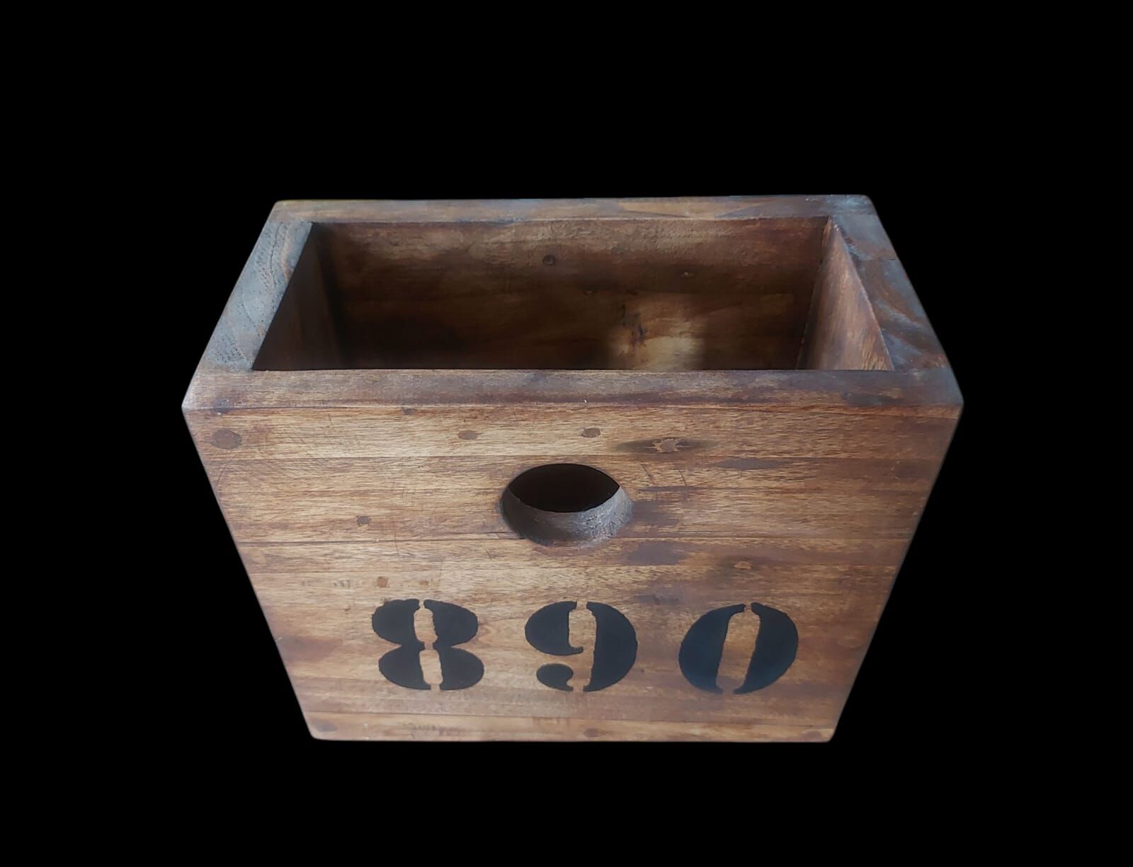 22x11.5x19 cm. Doğal Ahşap Organızer Modeli