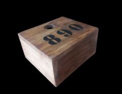 22x11.5x19 cm. Doğal Ahşap Organızer Modeli
