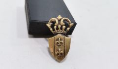 4x2,5 cm 1930'lar Kabartma İşçilik Fransız Rozet
