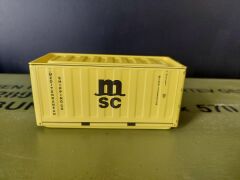 11.5x5x5.5 cm. MSC-2 Konteyner Formunda Metal Organizer Modeli