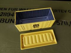 11.5x5x5.5 cm. MSC-2 Konteyner Formunda Metal Organizer Modeli