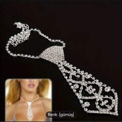 Quing'an Jing Geometrik Zarif Bağ Tasarımlı Kolye