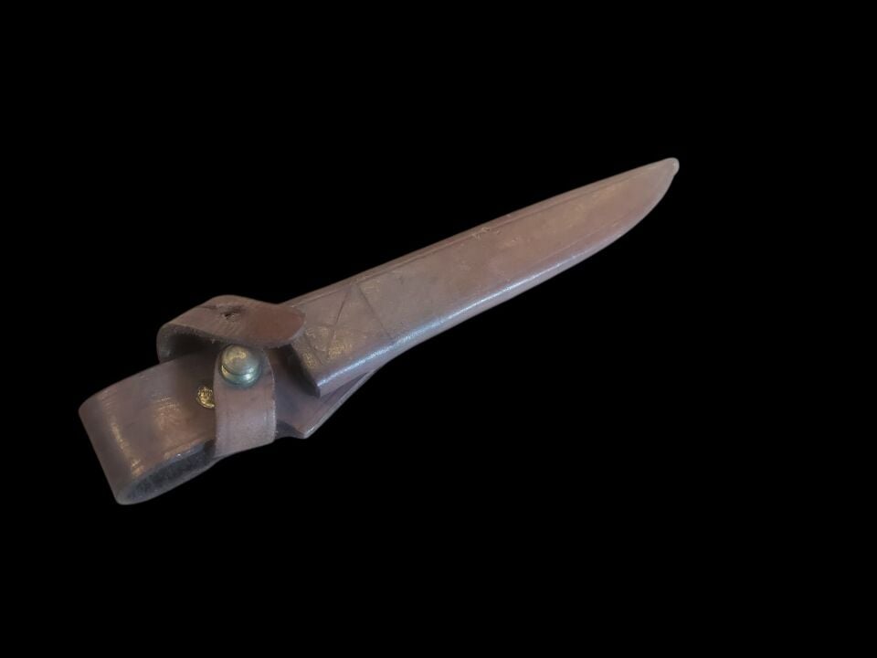 24 cm. 1940-1970'ler Arası  (Ww2 Dönemi -Soğuk Savaş Başları) Deri Süngü Kını