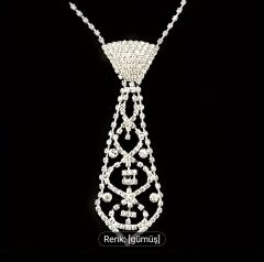 Quing'an Jing Geometrik Zarif Bağ Tasarımlı Kolye