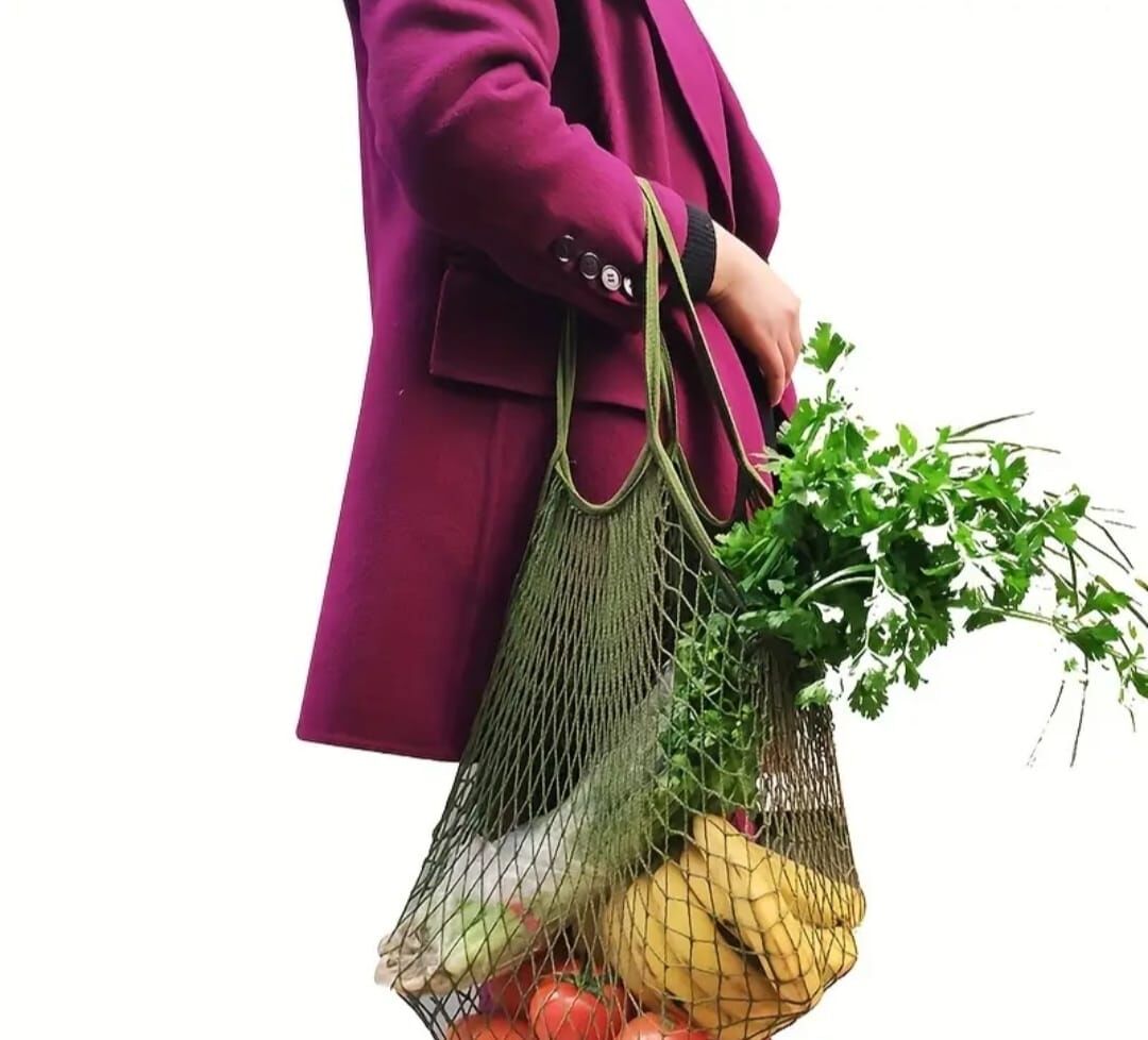 Ekolojik Nostaljik Haki Renk Market Filesi