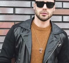 Altın Renk Kristal Metal Taşlı Zincirli Düdük Kolye