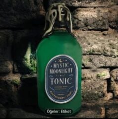 15 Adet Vintage Şişe Etiketi (Kendinden Yapışkanlı)