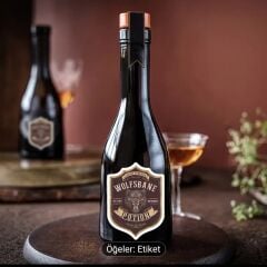 15 Adet Vintage Şişe Etiketi (Kendinden Yapışkanlı)