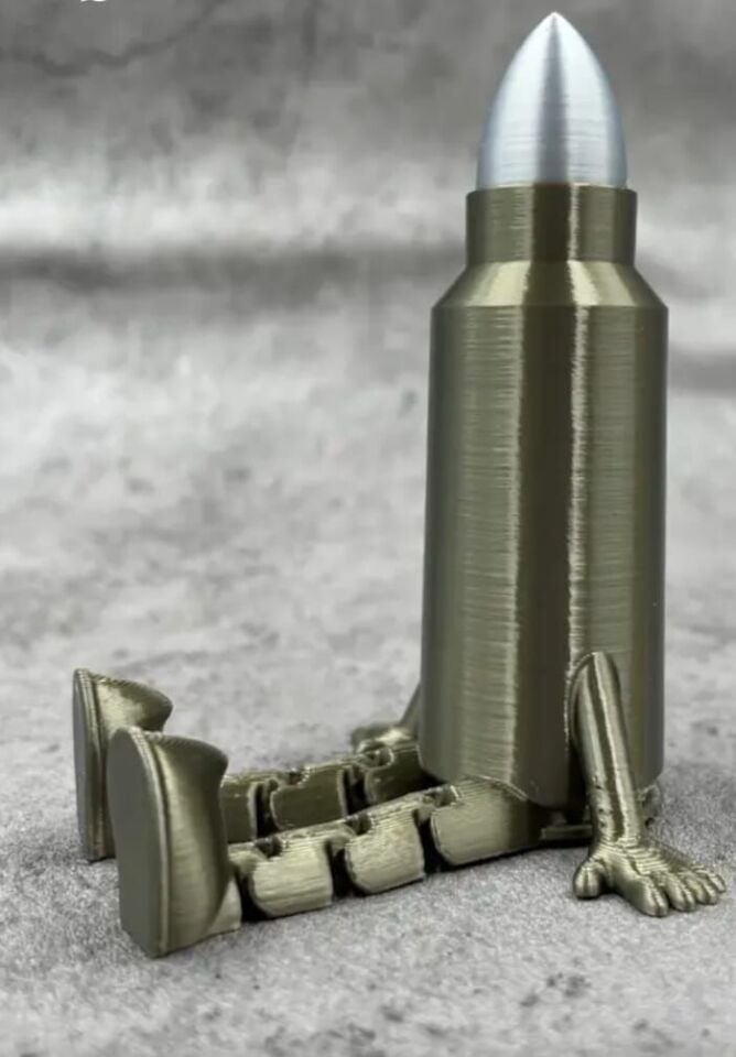 12x6 cm. Dekoratif Bullet Buddy Masa Üstü Figürü (Ayaklar Hareketli)