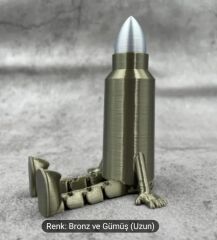 12x6 cm. Dekoratif Bullet Buddy Masa Üstü Figürü (Ayaklar Hareketli)