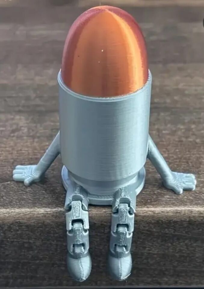 9x6,5 cm. Dekoratif  Bullet Buddy Masa Üstü Fİgürü (Ayaklar Hareketli)