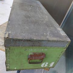 90x35x29 cm Ahşap Mühimmat Sandığı