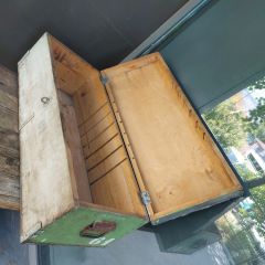 90x35x29 cm Ahşap Mühimmat Sandığı