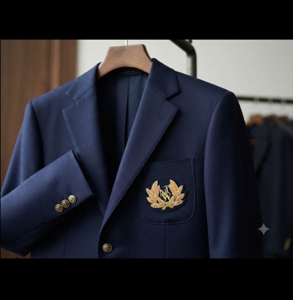 5.5x6.5 cm. Tel Kırma TNW Blazer Ceket Arması Unisex  (Sıfır Ürün)