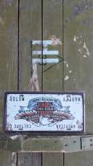 Dekoratif Metal Levha-Harley Motor